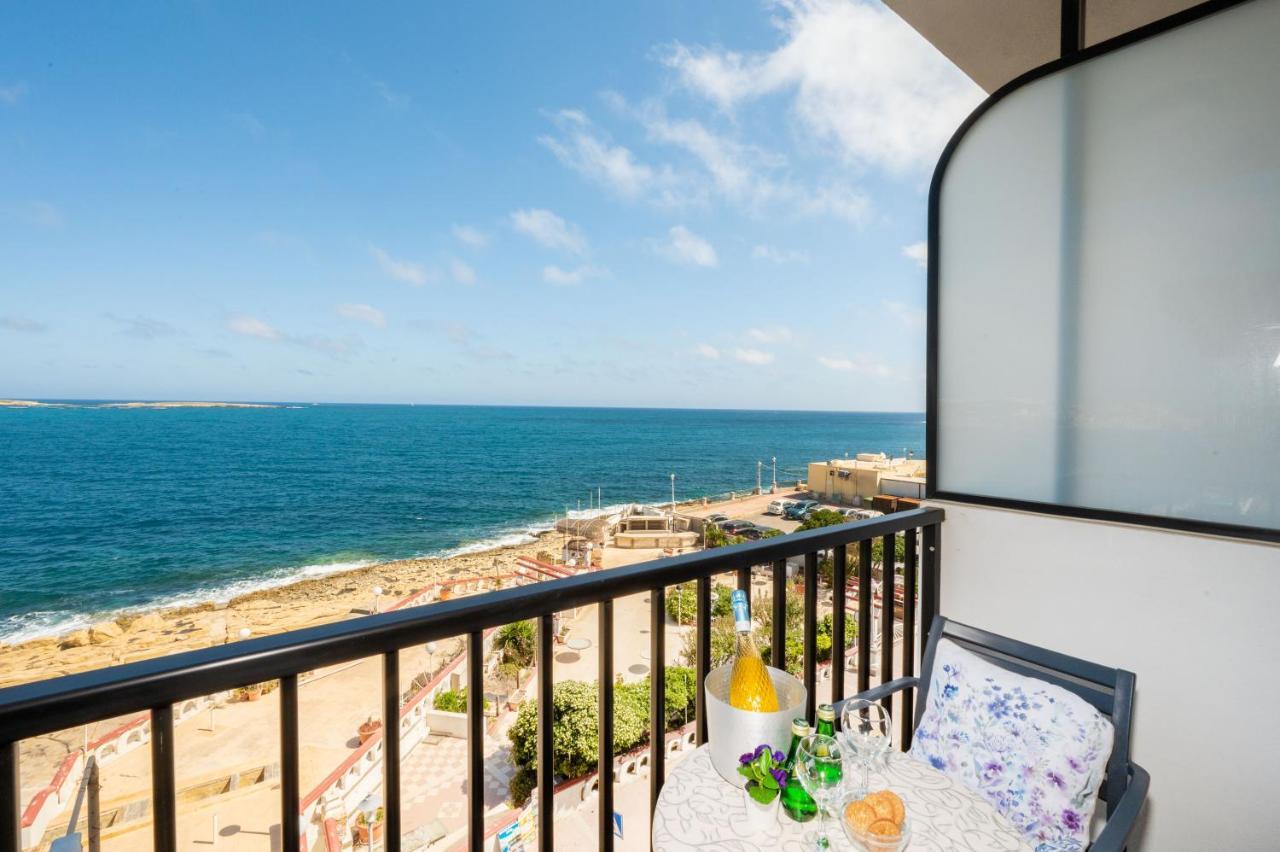 Islet Promenade Seafront Family Apartment With 2 Balconies By Getawaysmalta Bahía de San Pablo Exterior foto
